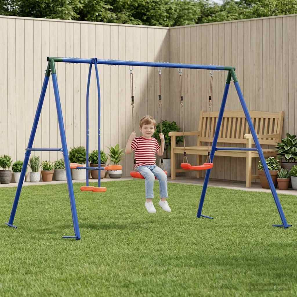 vidaXL Set de Leagăne Exterior Multicolour 263 x 185 x 185 cm