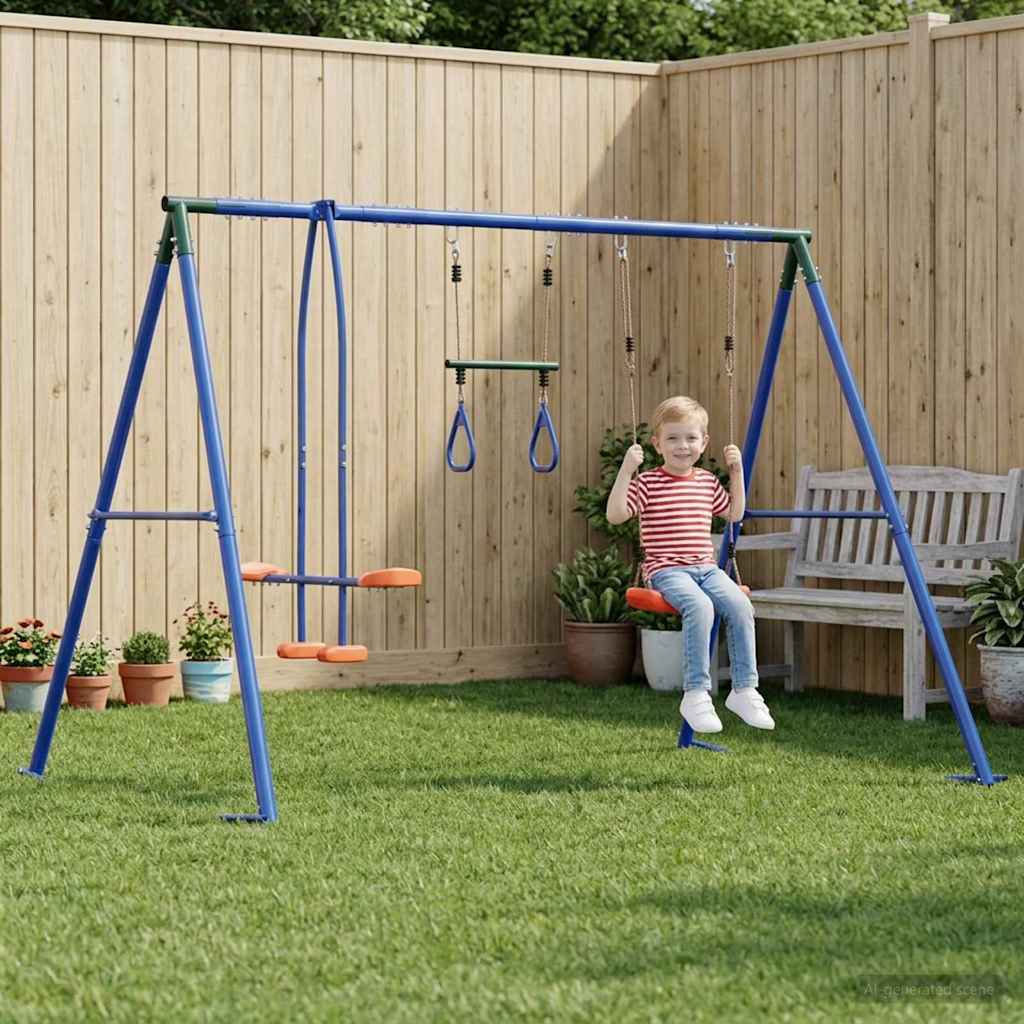 vidaXL Set de Leagăne Exterior Multicolour 263 x 185 x 185 cm