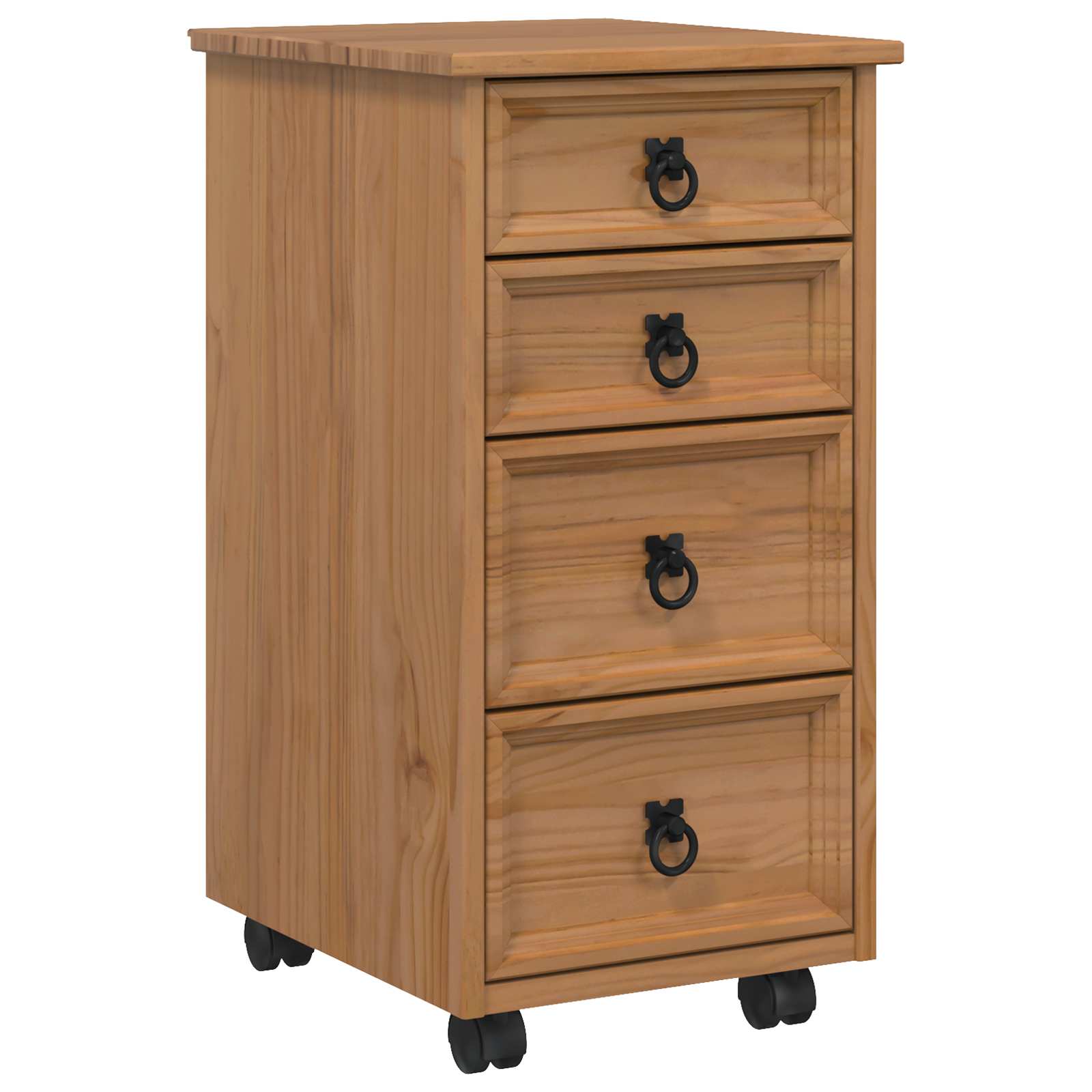 Rolkast met lades CORONA Massief grenenhout en engineered wood image 2
