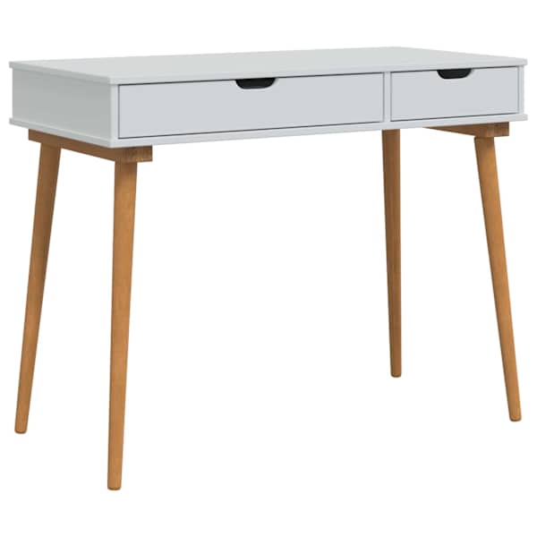 vidaxl Riietumislaud FAUSKE Valge 100 x 50 x 78 cm