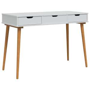 vidaxl Riietumislaud FAUSKE Valge 112 x 50 x 78 cm