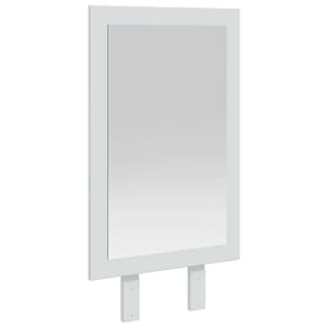 vidaxl Peegel FAUSKE Valge 43 x 3,5 x 77 cm Ristk&uuml;lik