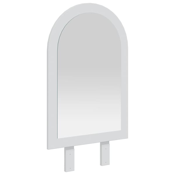 vidaxl Peegel FAUSKE Valge 43 x 3,5 x 77 cm