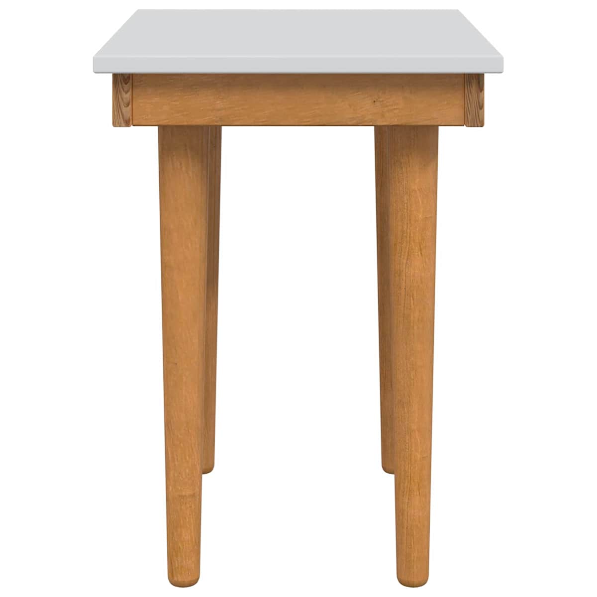 Makeupbord stol FAUSKE Hvid 40 x 33 x 45 cm Massivt fyrretræ - Billede 3