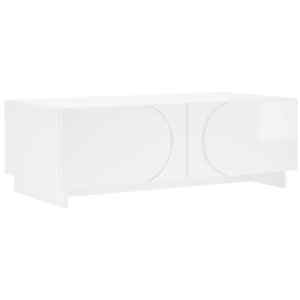 vidaXL Kohvilaud K&otilde;rgl&auml;ikega valge 102 x 50,5 x 35 cm Tehispuit