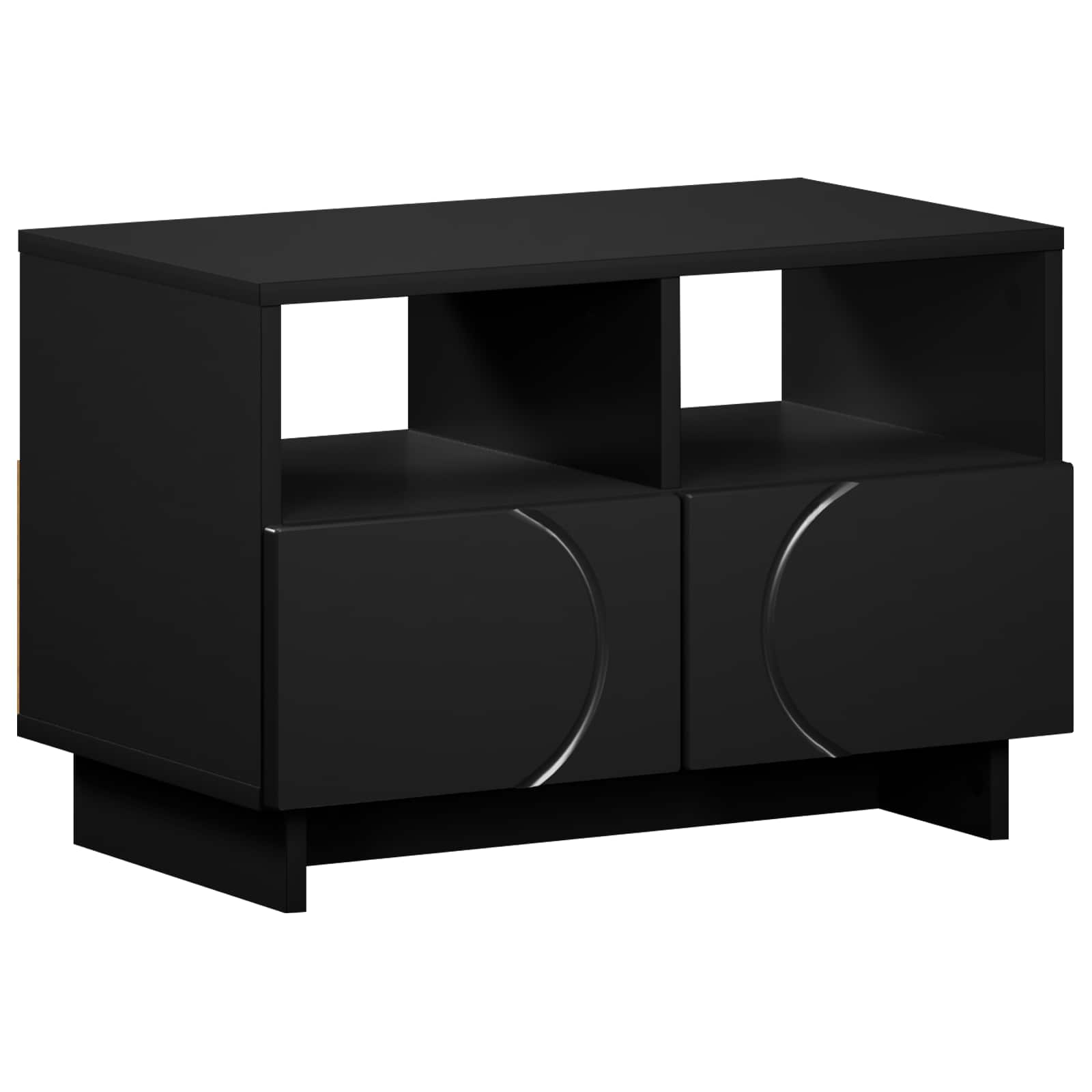 ТВ стойка 60 x 34.5 x 40 cm Черно Инженерна дървесина — изображение 2