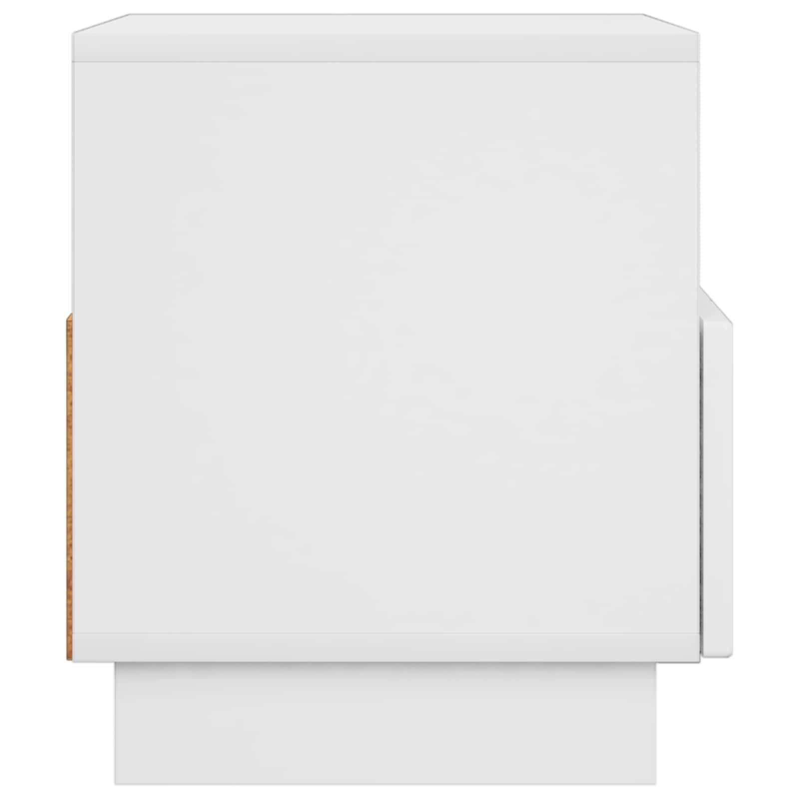 TV stojalo 60 x 34.5 x 40 cm Bela visok sijaj Inženirski les