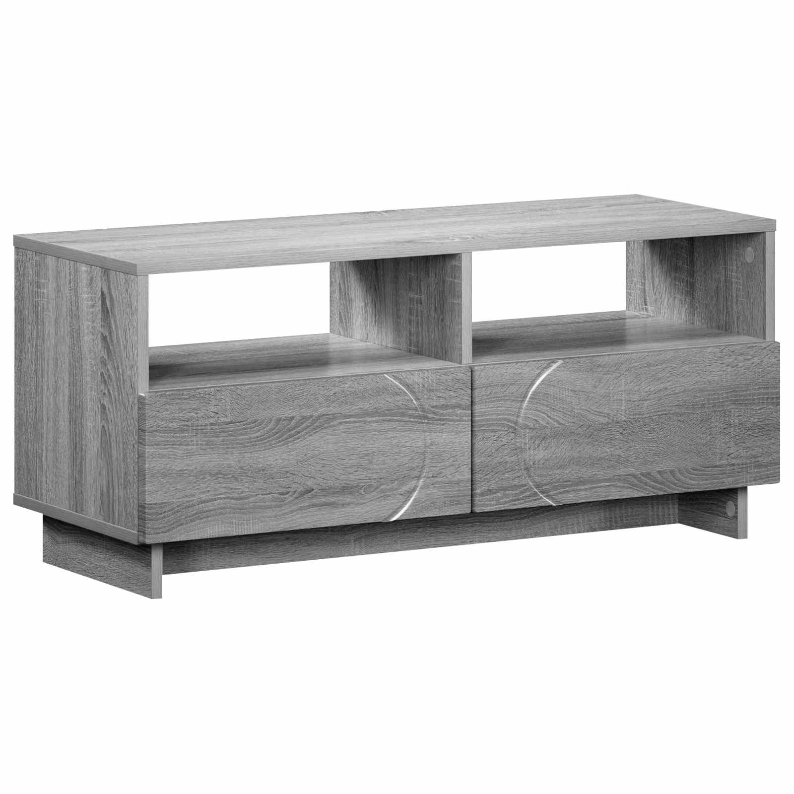 ТВ стойка 90 x 34.5 x 40 cm Сив Сонома Инженерна дървесина — изображение 2