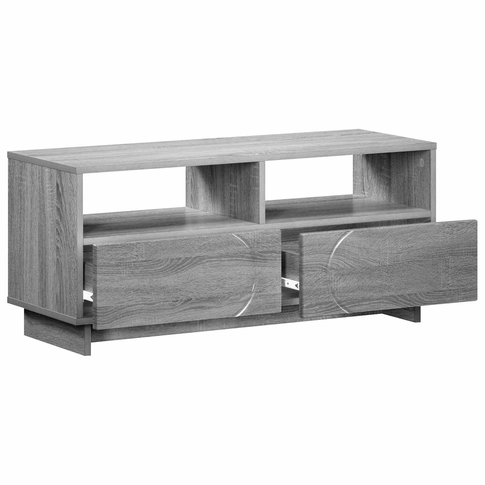 ТВ стойка 90 x 34.5 x 40 cm Сив Сонома Инженерна дървесина — изображение 3