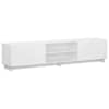 vidaXL Telerialus 179.5 x 34.5 x 40 cm Valge Tehispuit