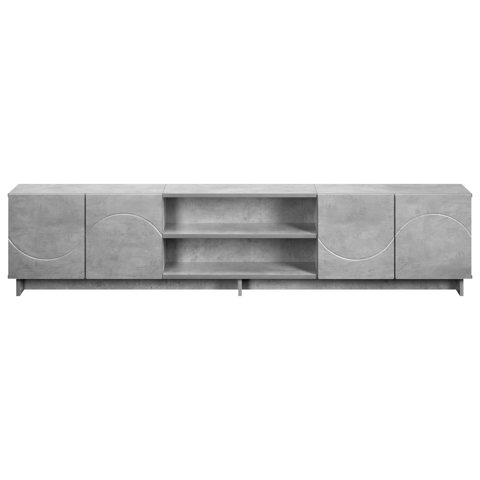 TV stojalo 180 x 34,5 x 40 cm Betonsko siva Inženirski les