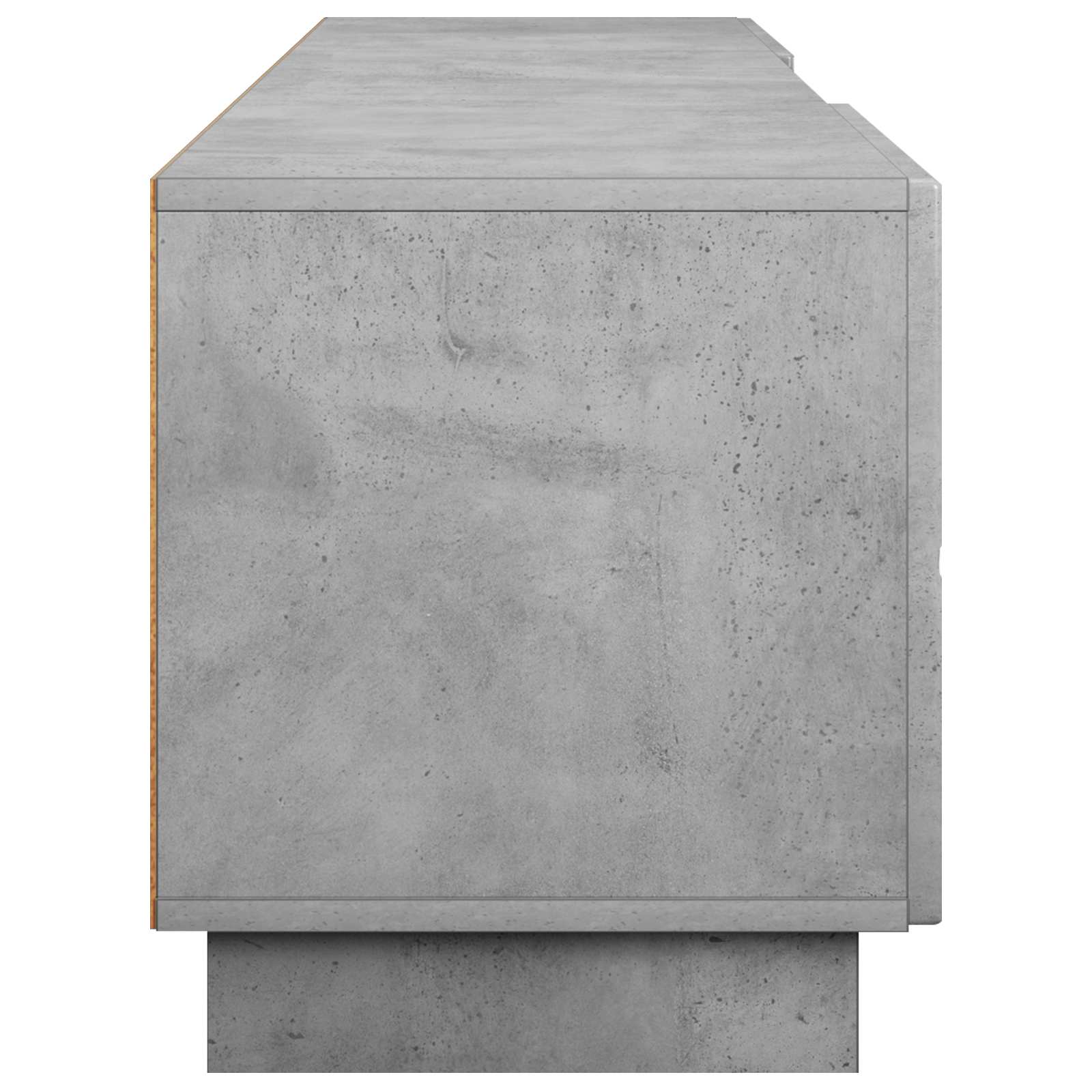 TV stojalo 180 x 34,5 x 40 cm Betonsko siva Inženirski les