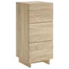 vidaXL Kummut Sonoma tamm 33,5 x 34,5 x 75 cm Tehispuit