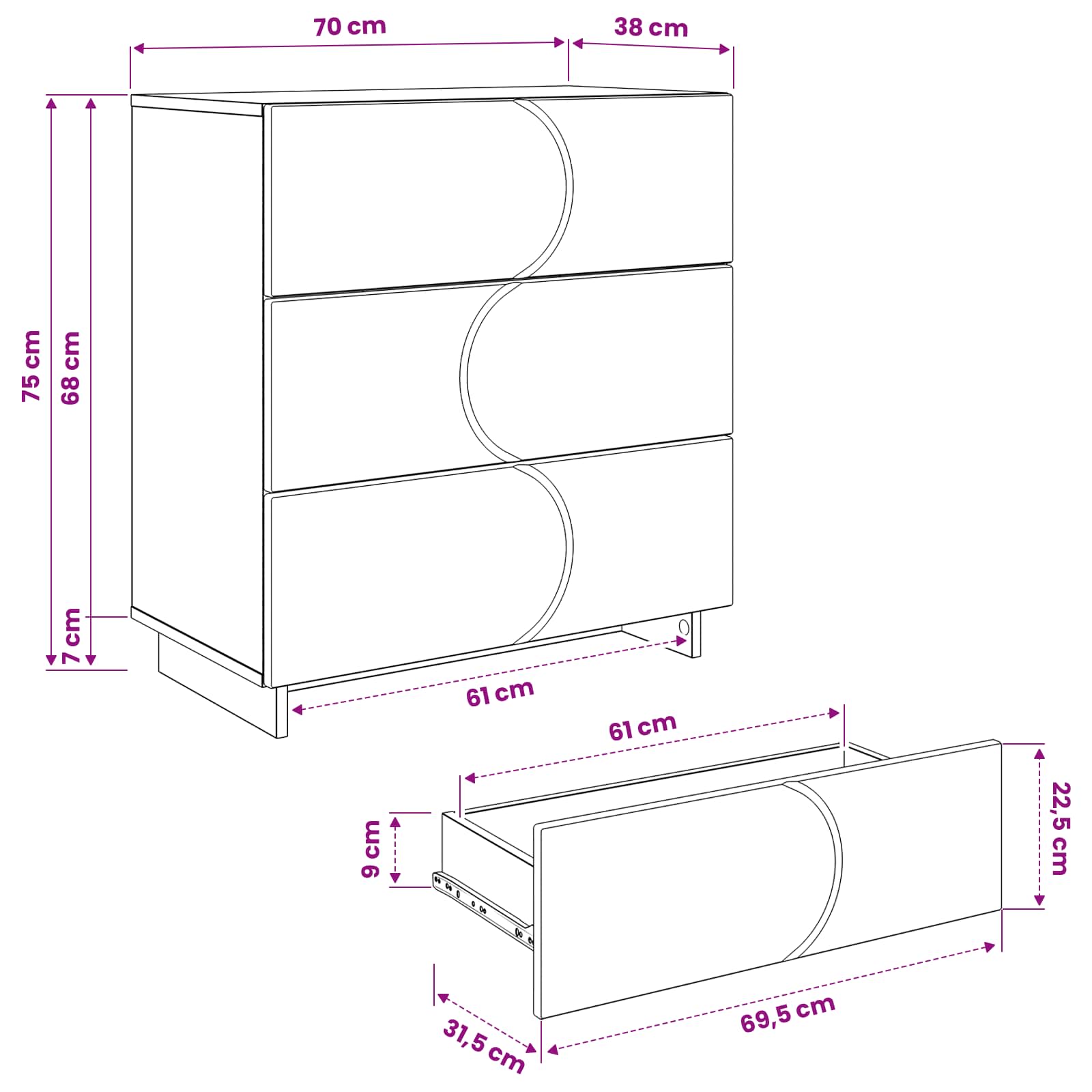 Sideboard size guide