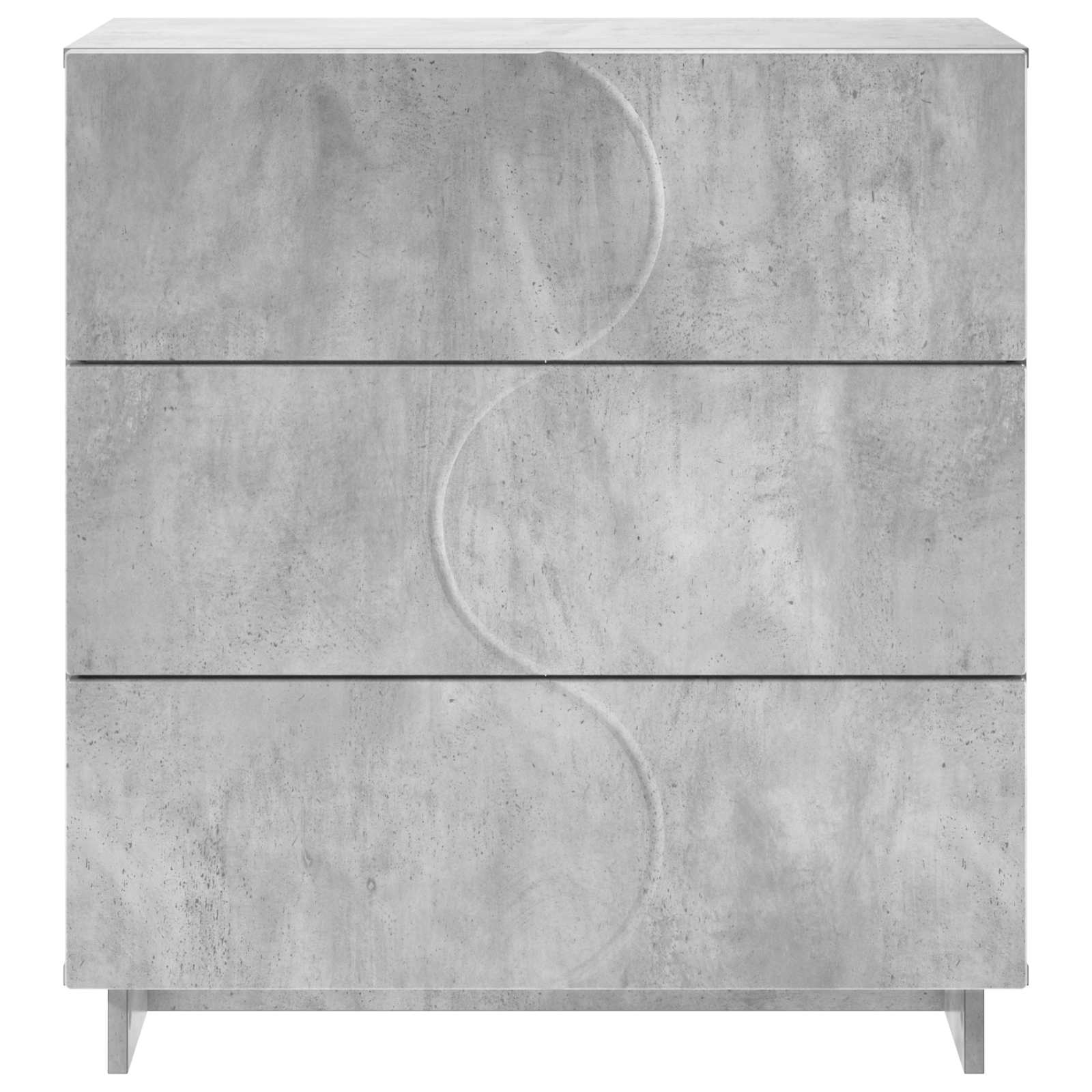 Komoda Betonsko siva 70 x 38 x 75 cm Konstruiran les
