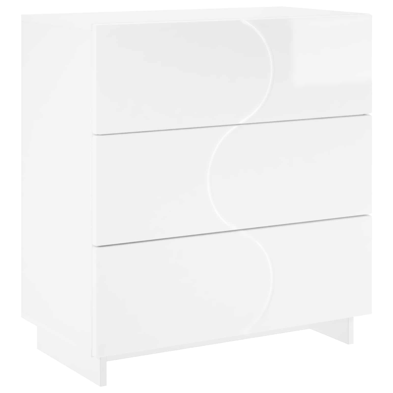 Komoda Bela visok sijaj 70 x 38 x 75 cm Konstruiran les