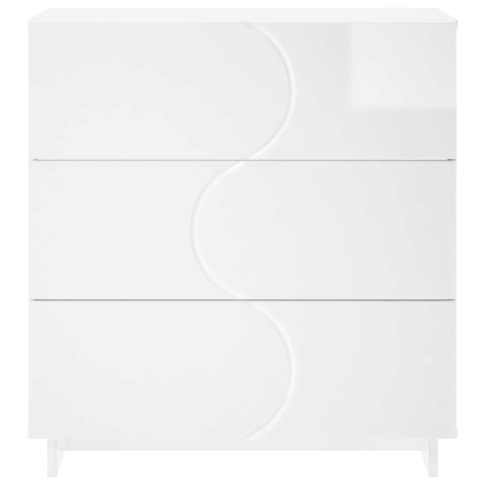 Komoda Bela visok sijaj 70 x 38 x 75 cm Konstruiran les
