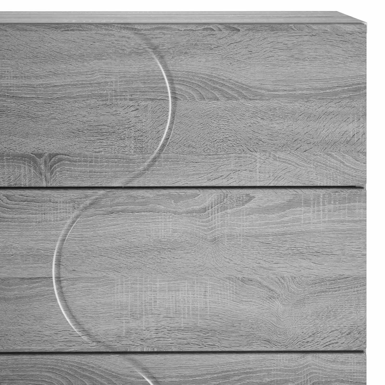 Komoda Siva Sonoma 70 x 38 x 75 cm Konstruiran les
