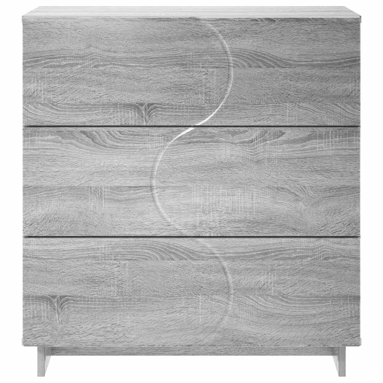 Komoda Siva Sonoma 70 x 38 x 75 cm Konstruiran les