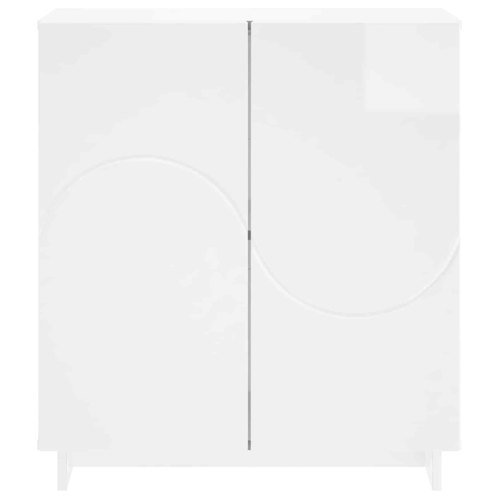 Komoda Bela visok sijaj 67 x 34.5 x 75 cm Konstruiran les