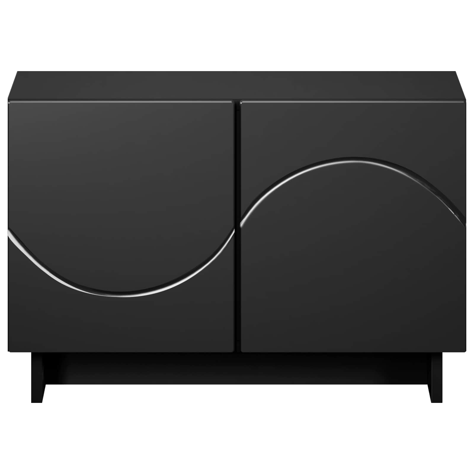 TV stojalo 60 x 34.5 x 40 cm Črna Konstruiran les