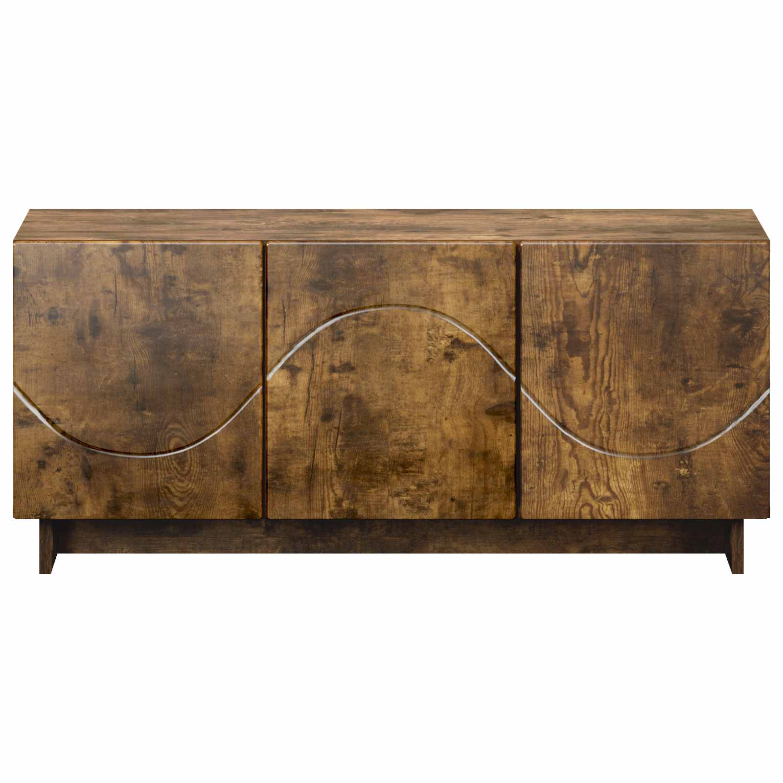TV stojalo 90 x 34,5 x 40 cm Dimljen hrast Konstruiran les
