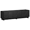 vidaXL Telerialus 140 x 34,5 x 40 cm Must Tehispuit
