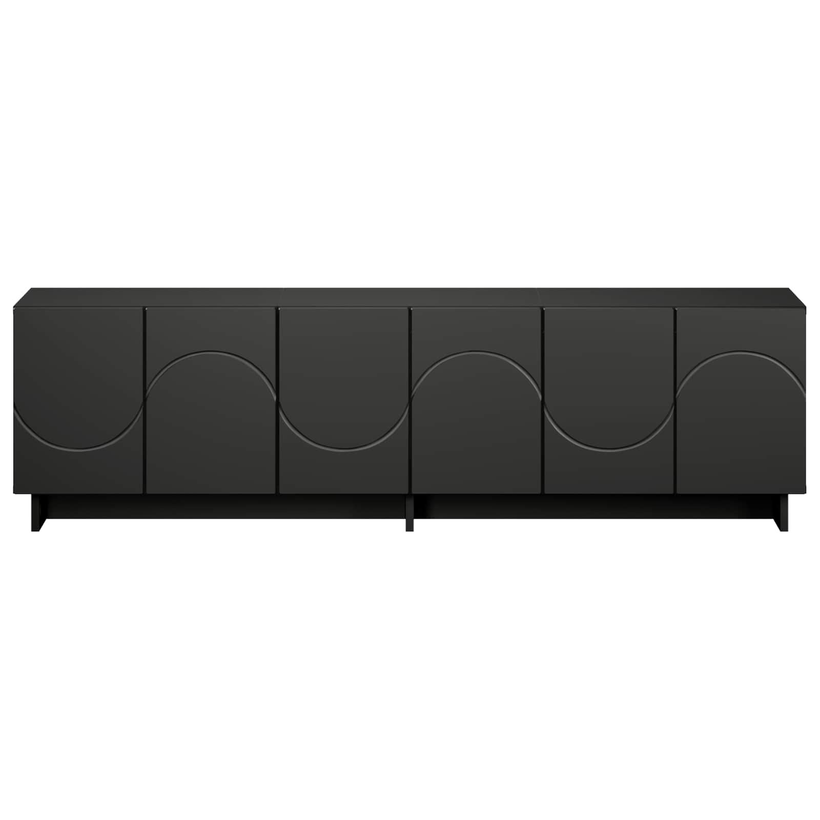 TV stojalo 140 x 34,5 x 40 cm Črna Konstruiran les