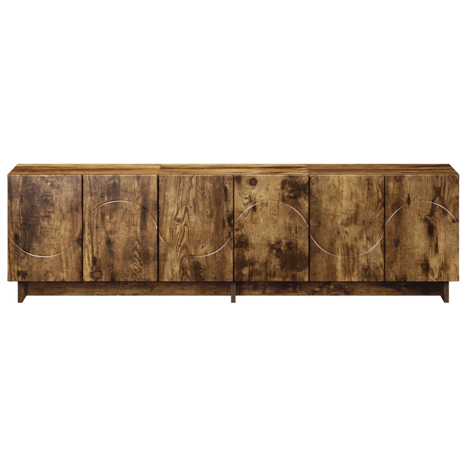 TV stojalo 140 x 34,5 x 40 cm Dimljen hrast Konstruiran les