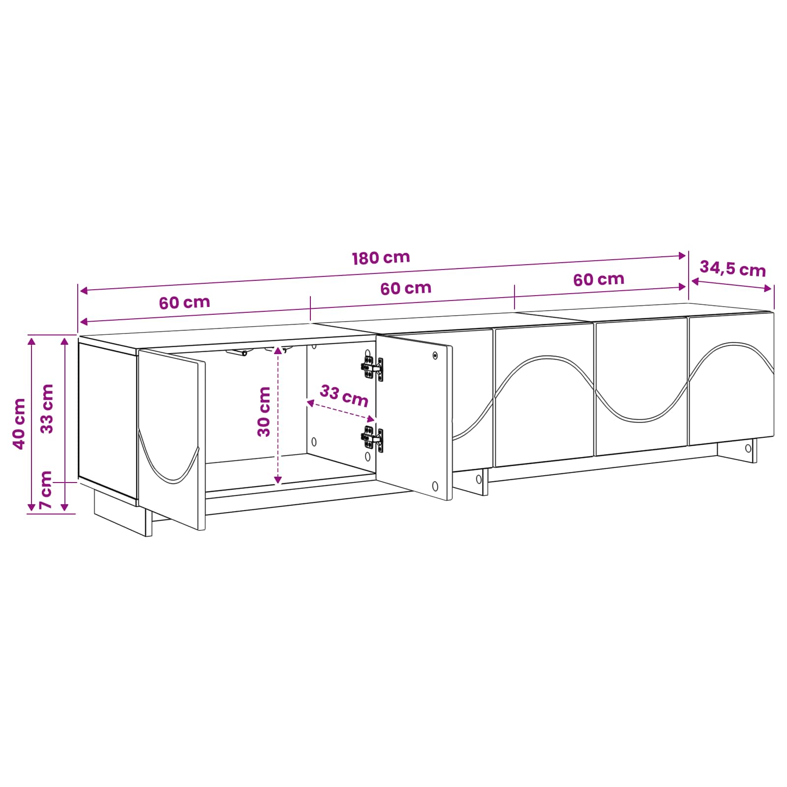 TV Stand size guide