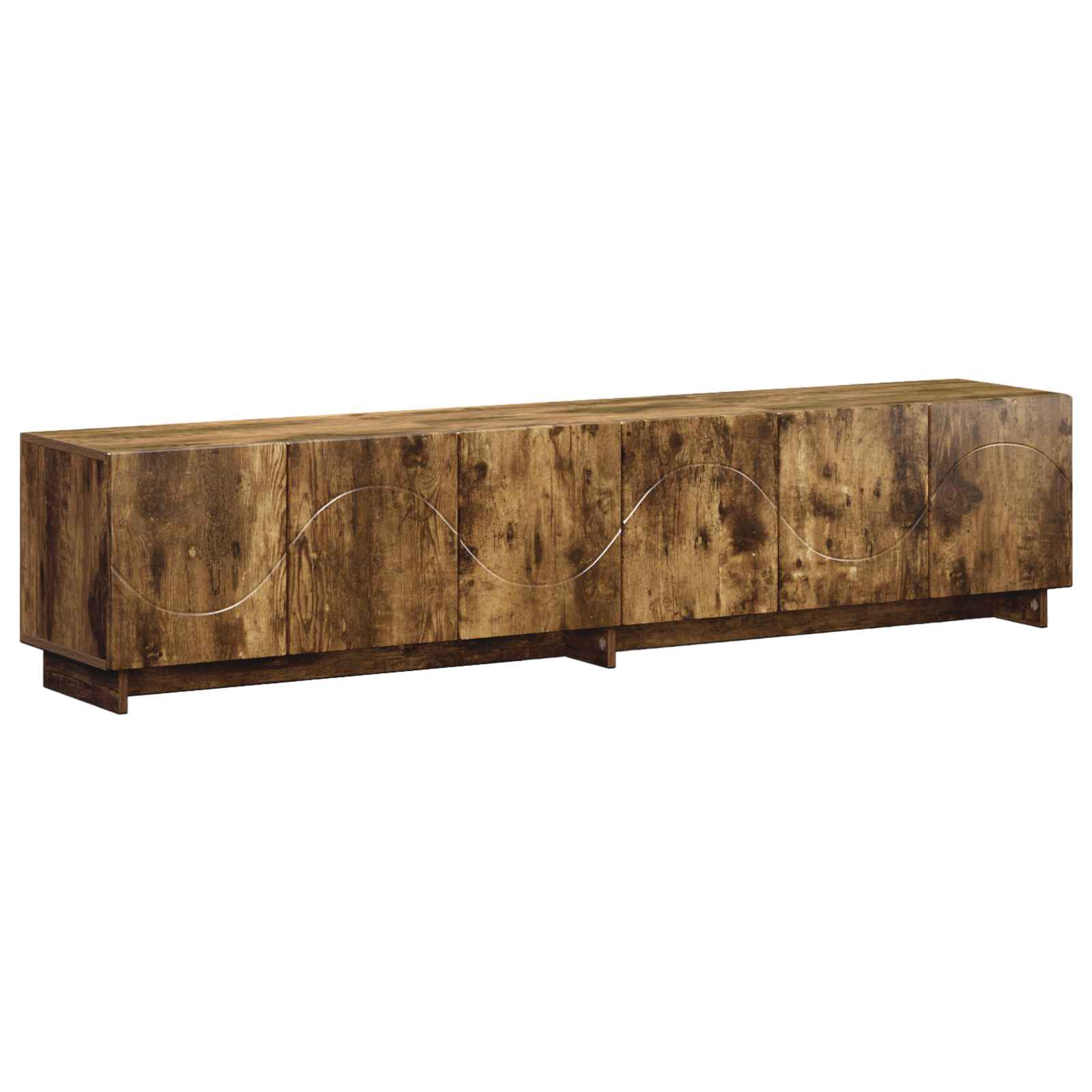 ТВ стойка 179.5 x 34.5 x 40 cm Опушен дъб Инженерна дървесина — изображение 2