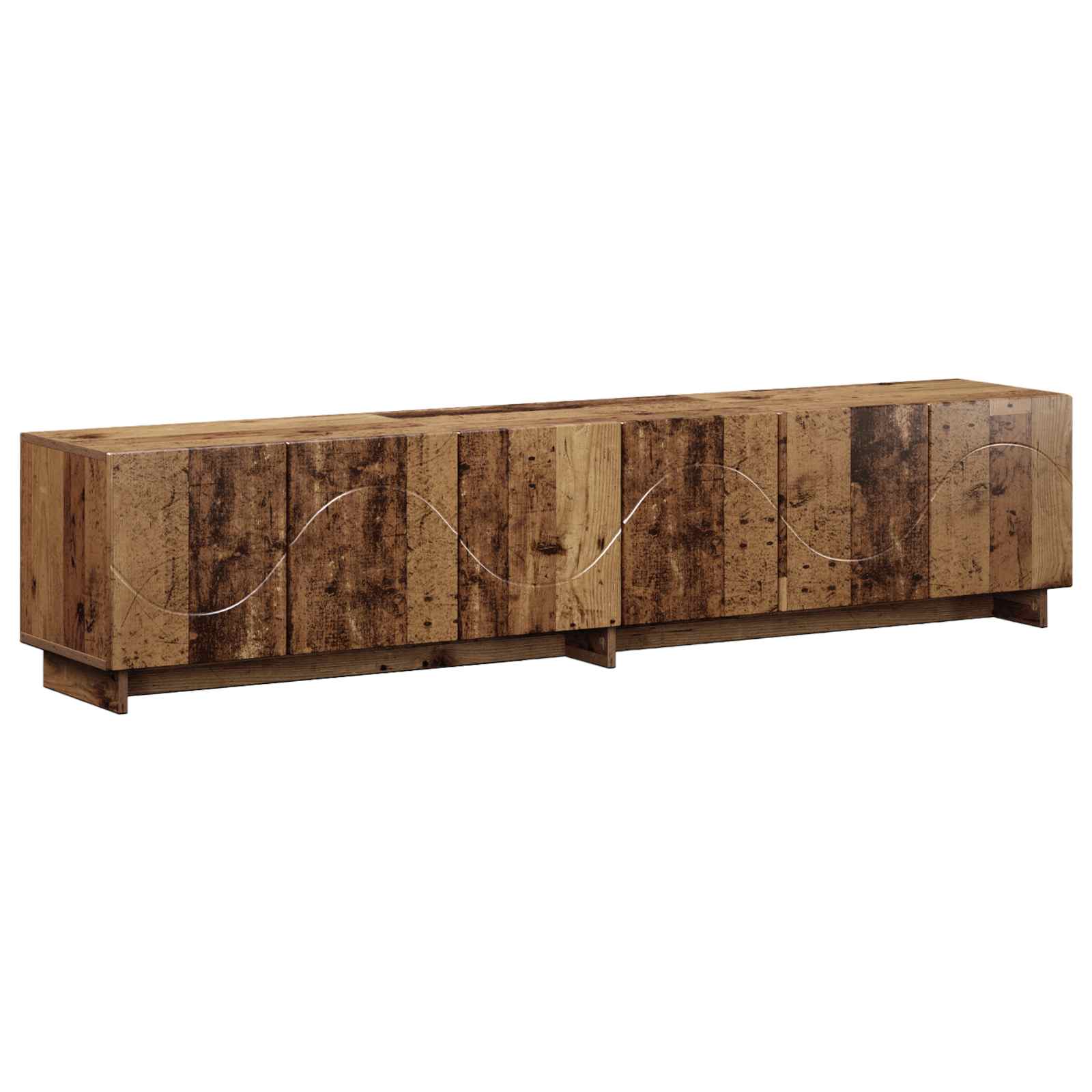 ТВ стойка 179.5 x 34.5 x 40 cm Старо дърво Инженерна дървесина — изображение 2