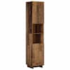 vidaXL Vannitoakapp Vana puit 36,5 x 38 x 180 cm Tehispuit
