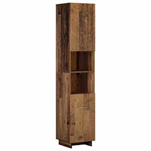 vidaXL Vannitoakapp Vana puit 36,5 x 38 x 180 cm Tehispuit