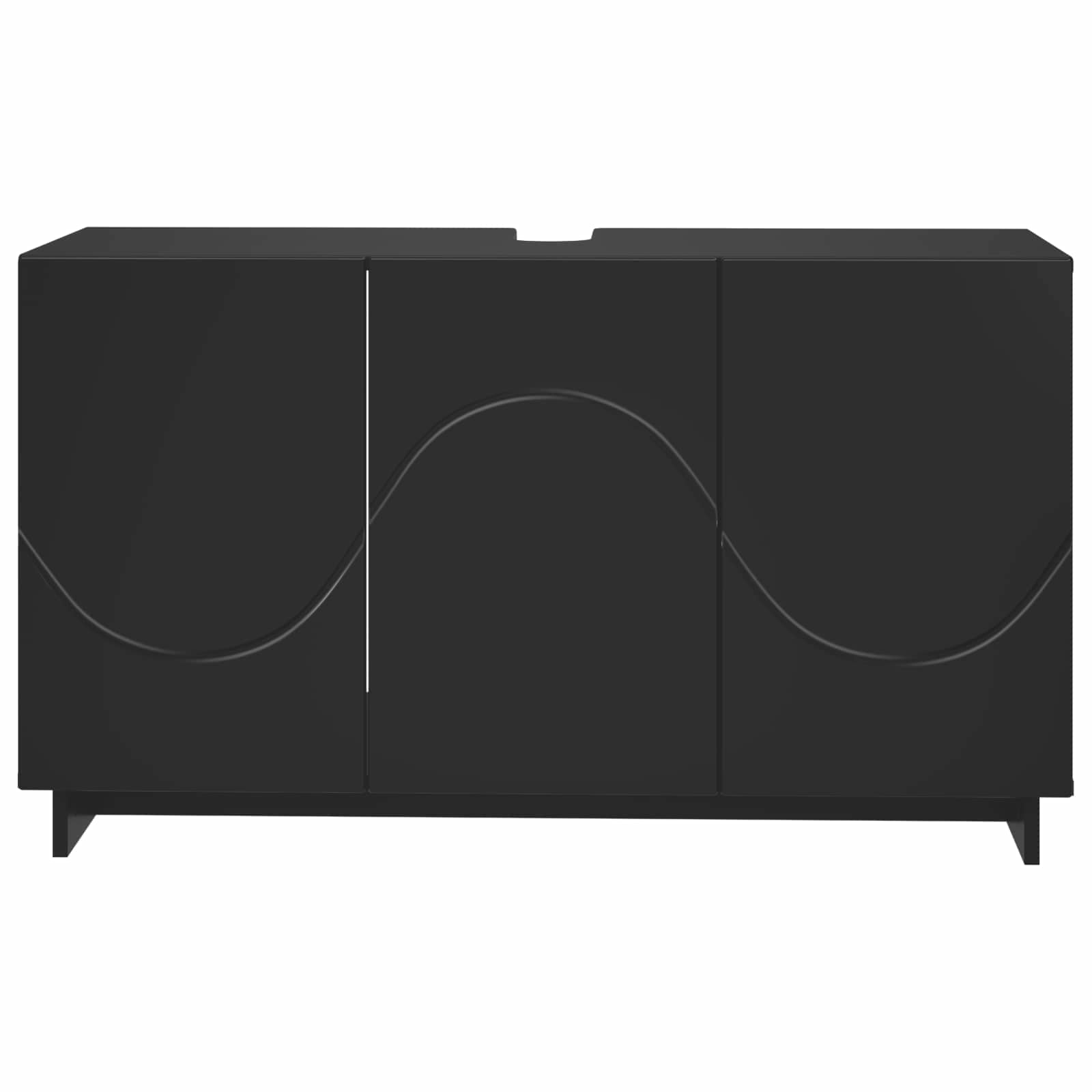 Kopalniška omarica Črna 101 x 41 x 58 cm Konstruiran les