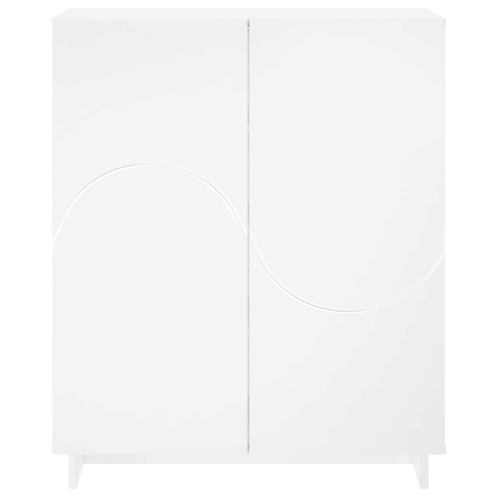 Schoenenkast 73 x 38 x 87,5 cm Bewerkt hout Wit image 4