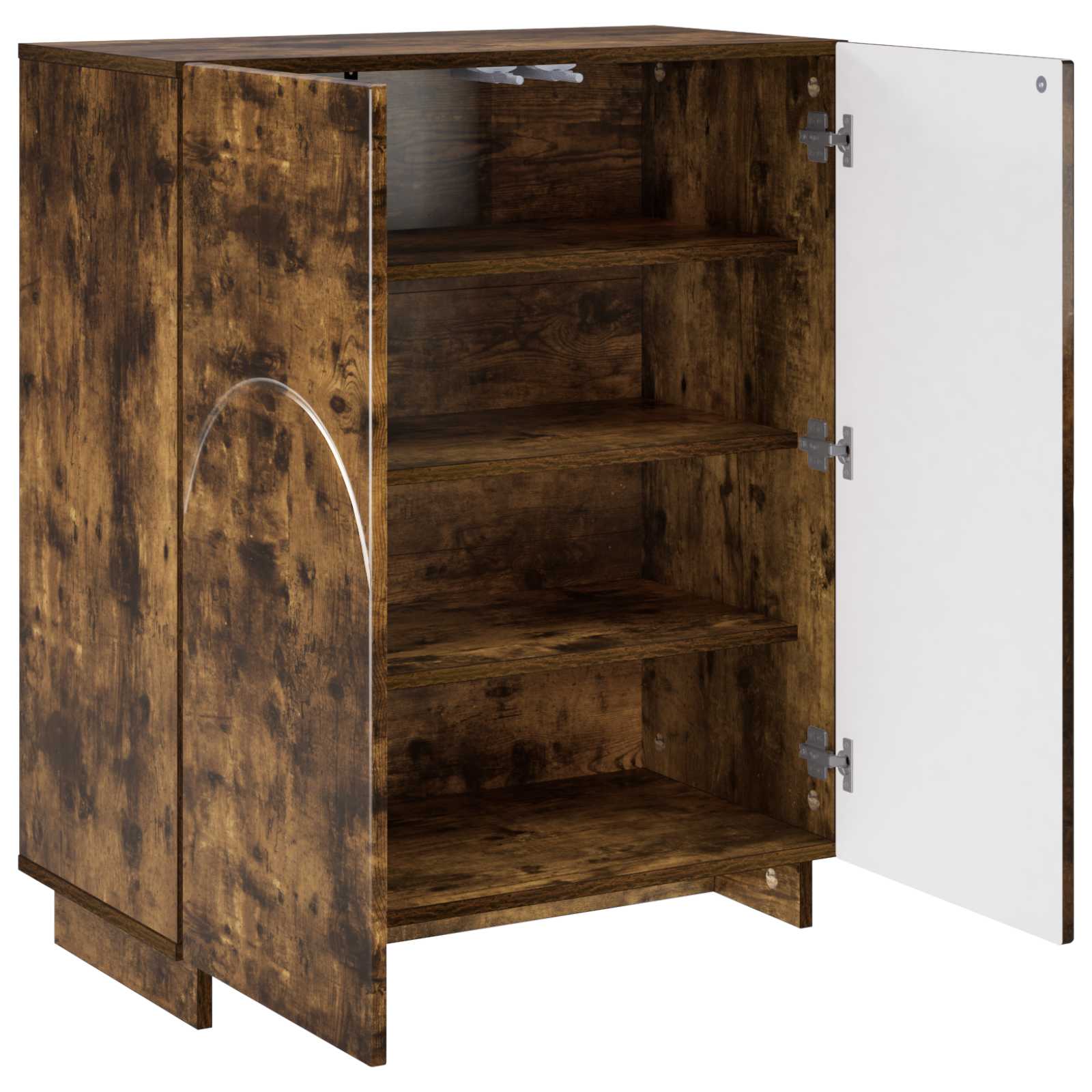 Schoenenkast 73 x 38 x 87,5 cm Bewerkt hout Gerookt eiken image 3