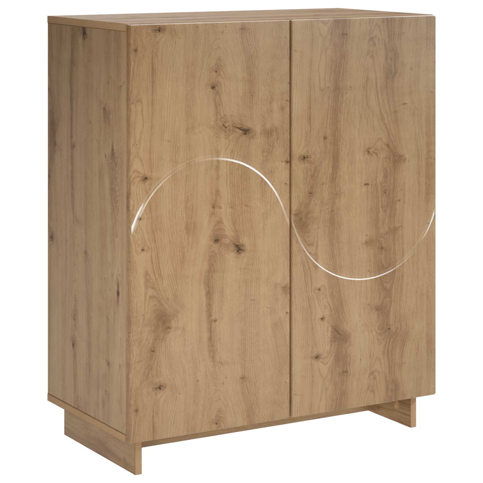 Schoenenkast 73 x 38 x 87,5 cm Bewerkt hout Artisanaal eiken image 2