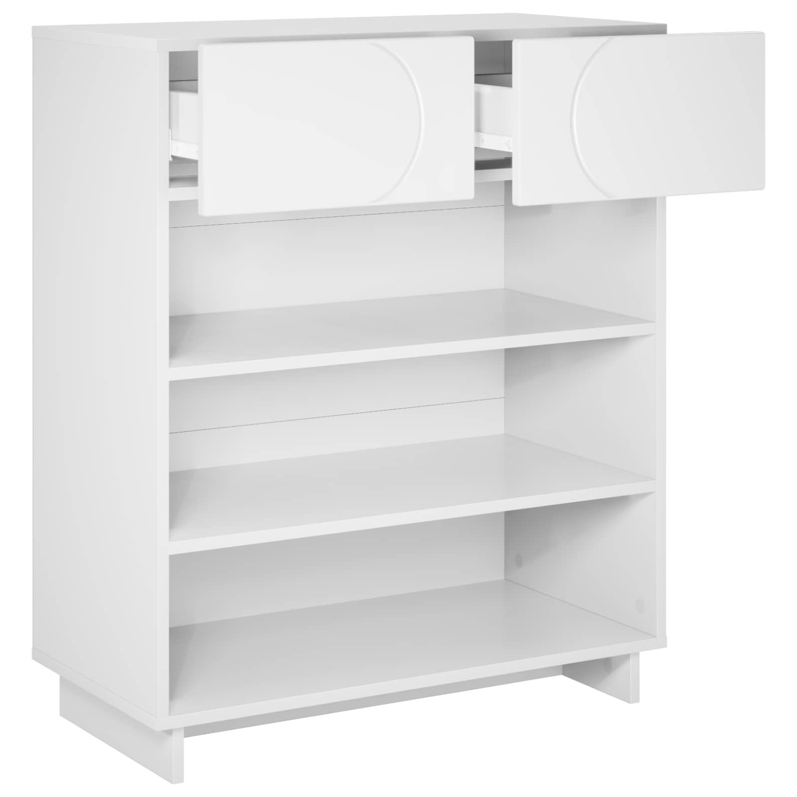Schoenenkast 73 x 38 x 87,5 cm Bewerkt hout Wit image 3