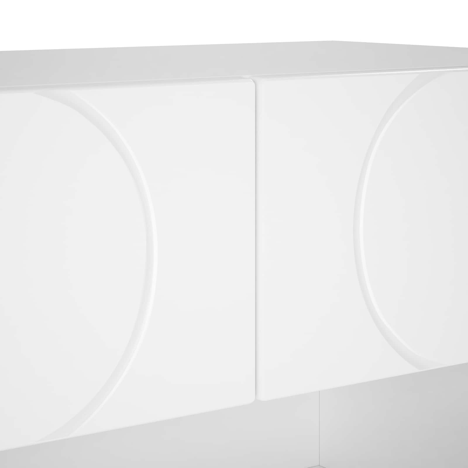 Schoenenkast 73 x 38 x 87,5 cm Bewerkt hout Hoogglans Wit image 8