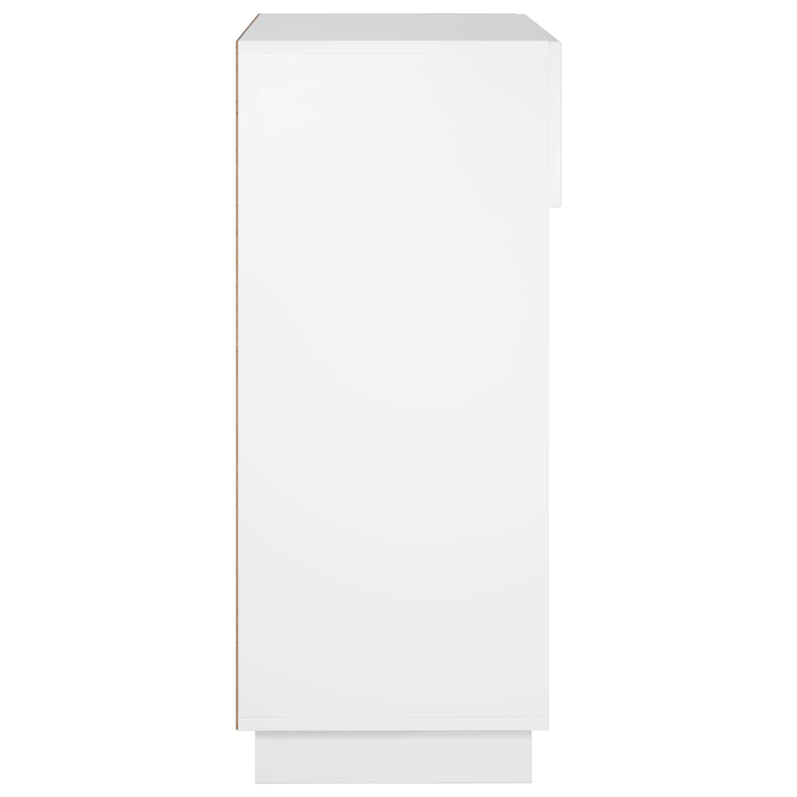 Schoenenkast 73 x 38 x 87,5 cm Bewerkt hout Hoogglans Wit image 5