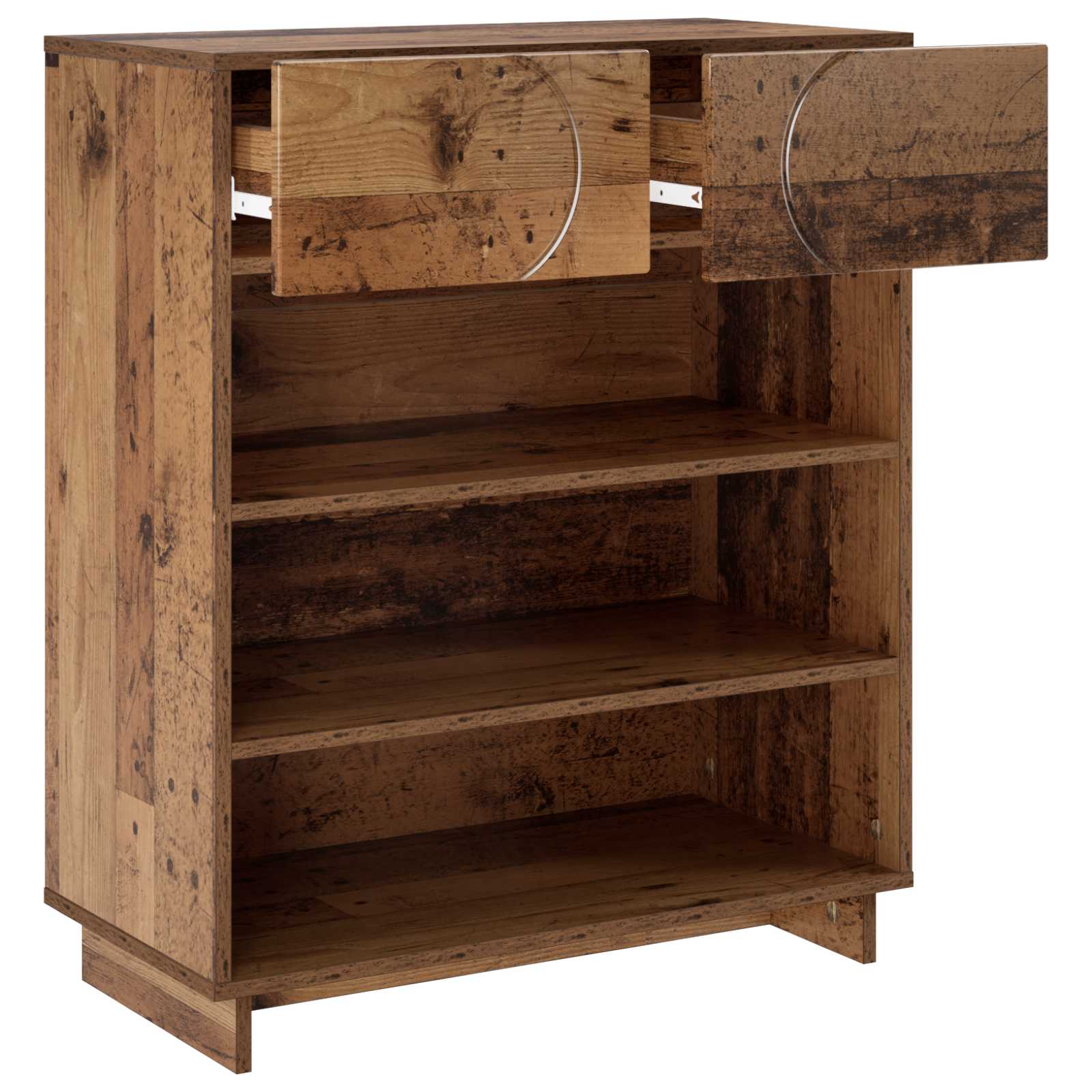 Schoenenkast 73 x 38 x 87,5 cm Bewerkt hout Oud hout image 3