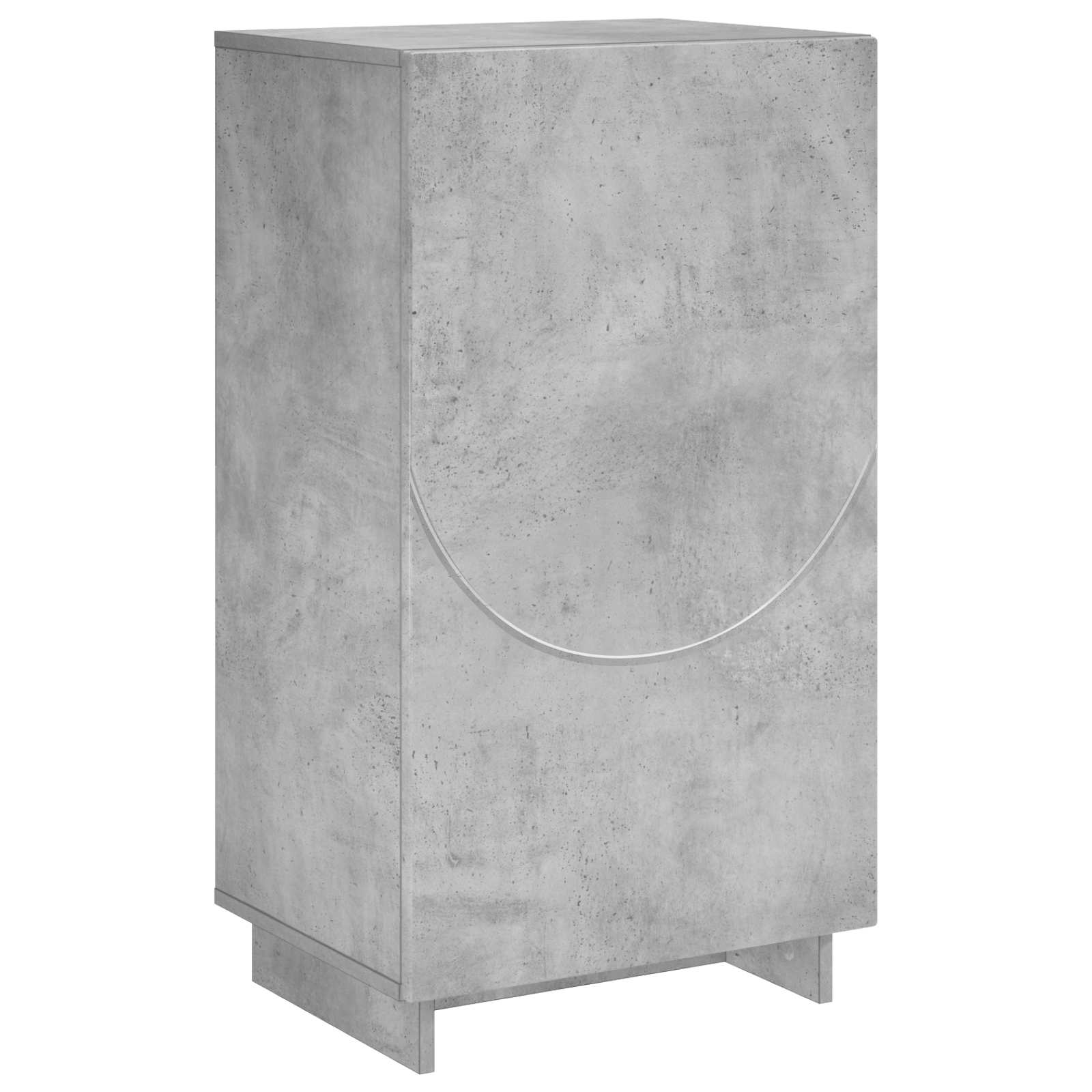 Schoenenkast 48 x 38 x 87,5 cm Bewerkt hout Betongrijs image 2