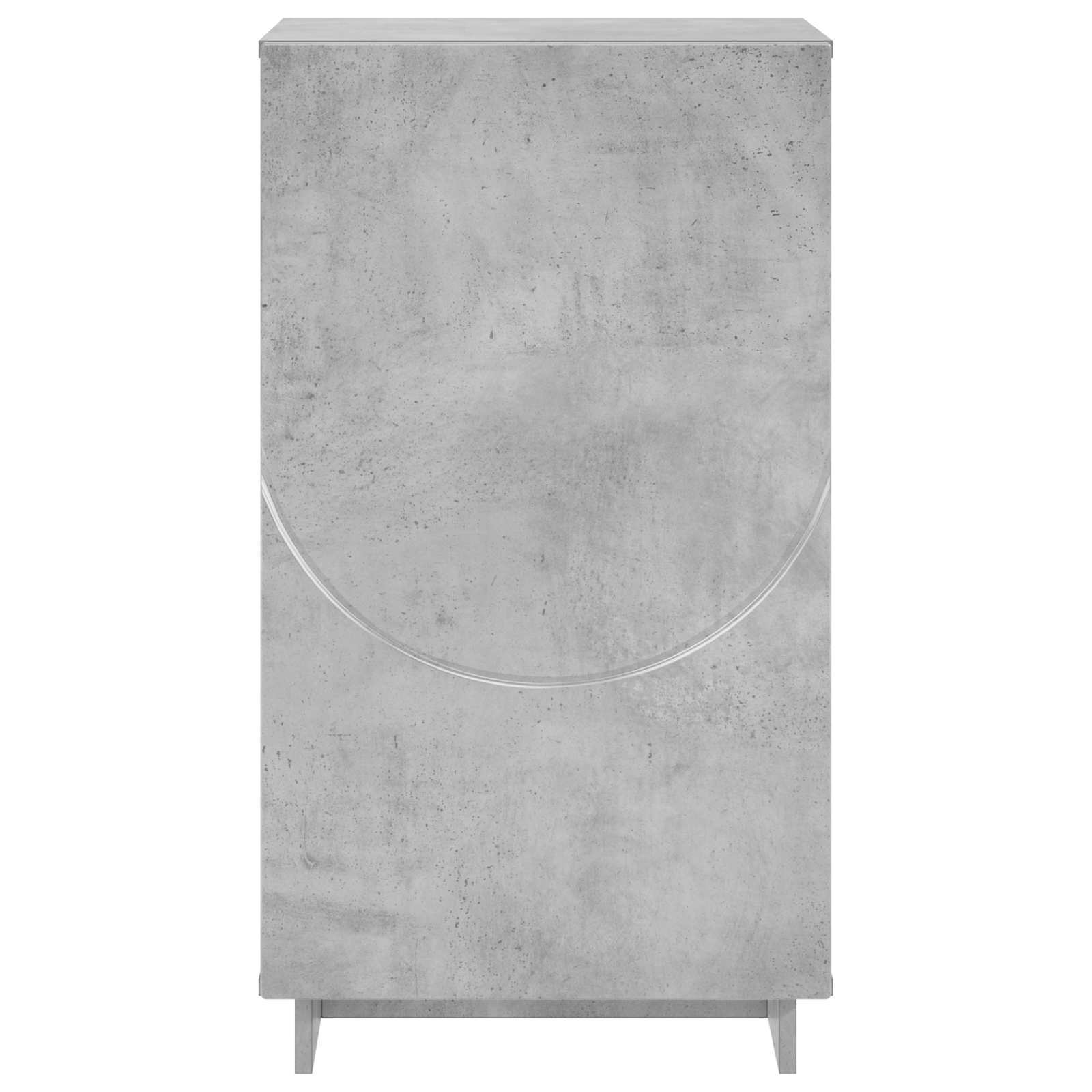 Schoenenkast 48 x 38 x 87,5 cm Bewerkt hout Betongrijs image 4