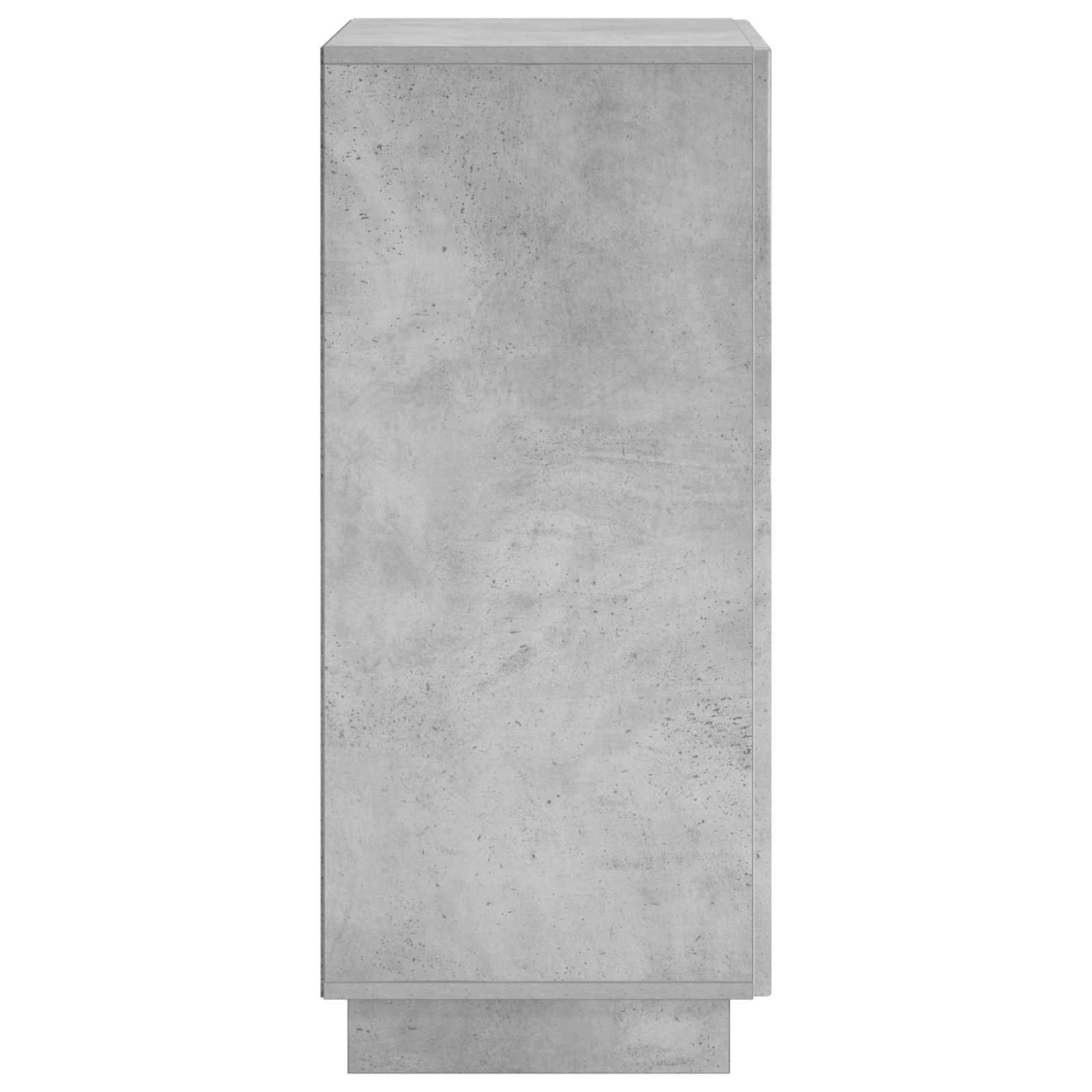 Schoenenkast 48 x 38 x 87,5 cm Bewerkt hout Betongrijs image 5