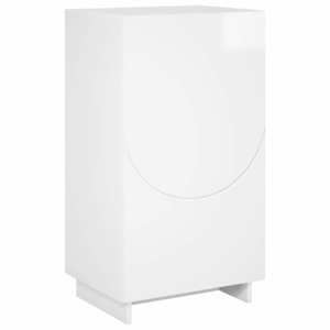 vidaXL kingakapp 48 x 38 x 87,5 cm t&ouml;&ouml;deldud puit K&otilde;rgl&auml;ikega valge