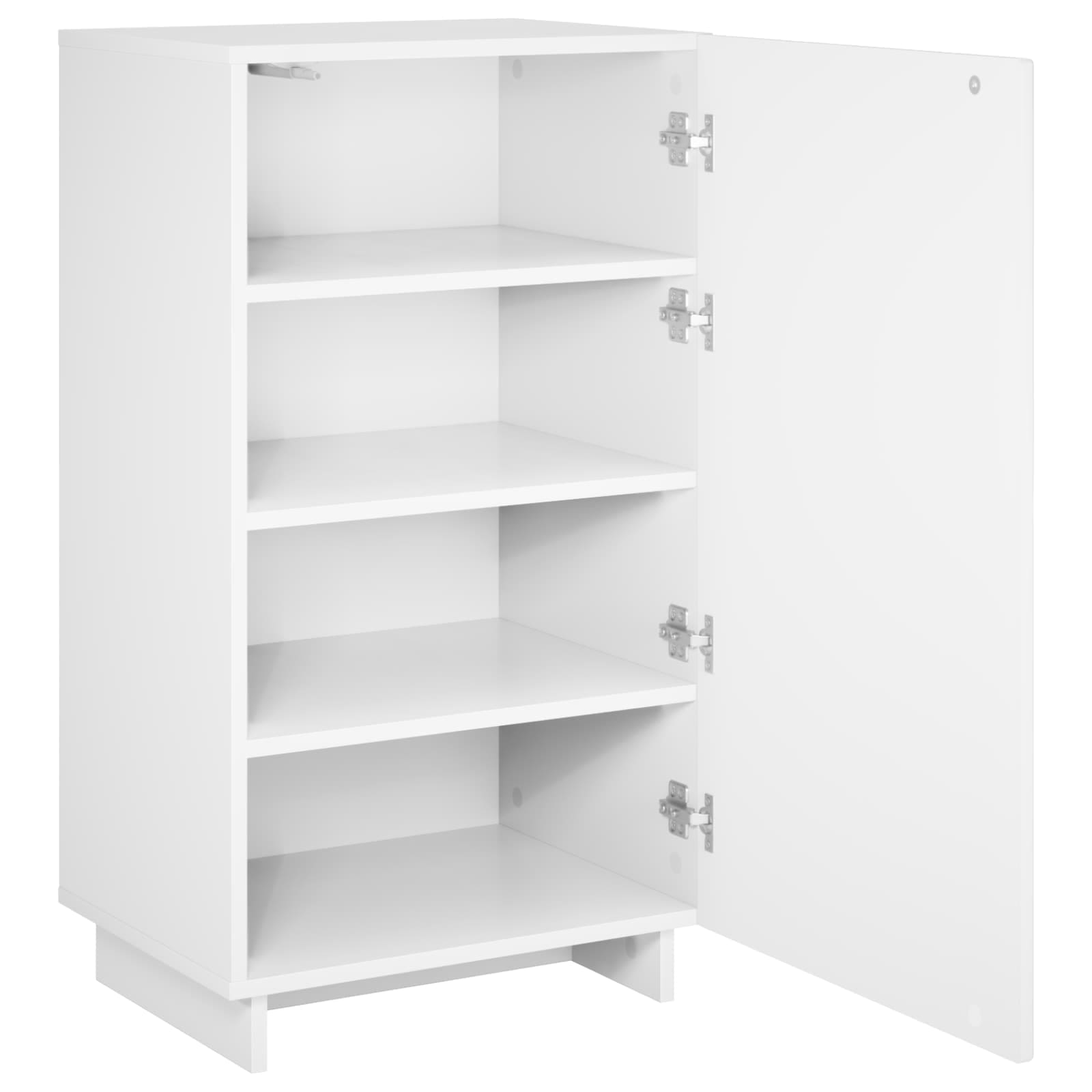 Schoenenkast 48 x 38 x 87,5 cm Bewerkt hout Hoogglans Wit image 3
