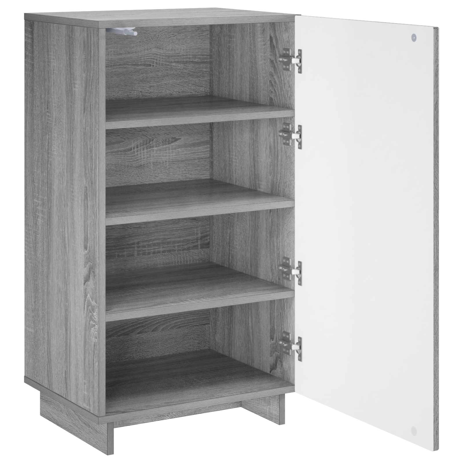 Schoenenkast 48 x 38 x 87,5 cm Bewerkt hout Grijs Sonoma image 3