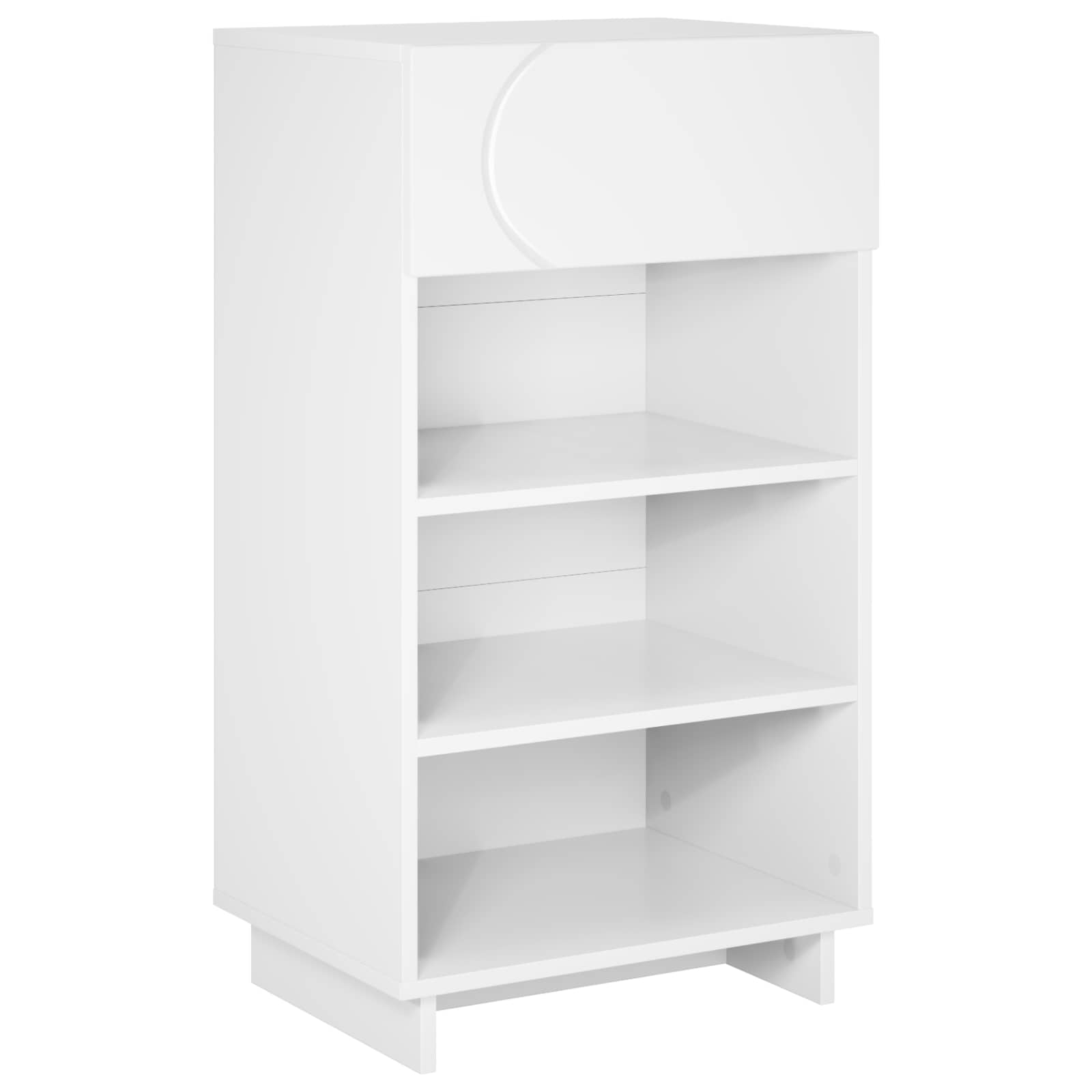 Schoenenkast 48 x 38 x 87,5 cm Bewerkt hout Wit image 2