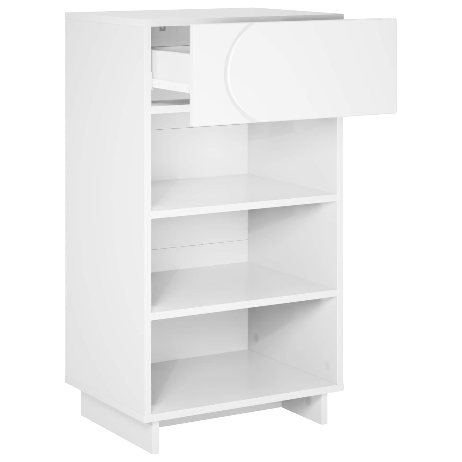 Schoenenkast 48 x 38 x 87,5 cm Bewerkt hout Wit image 3
